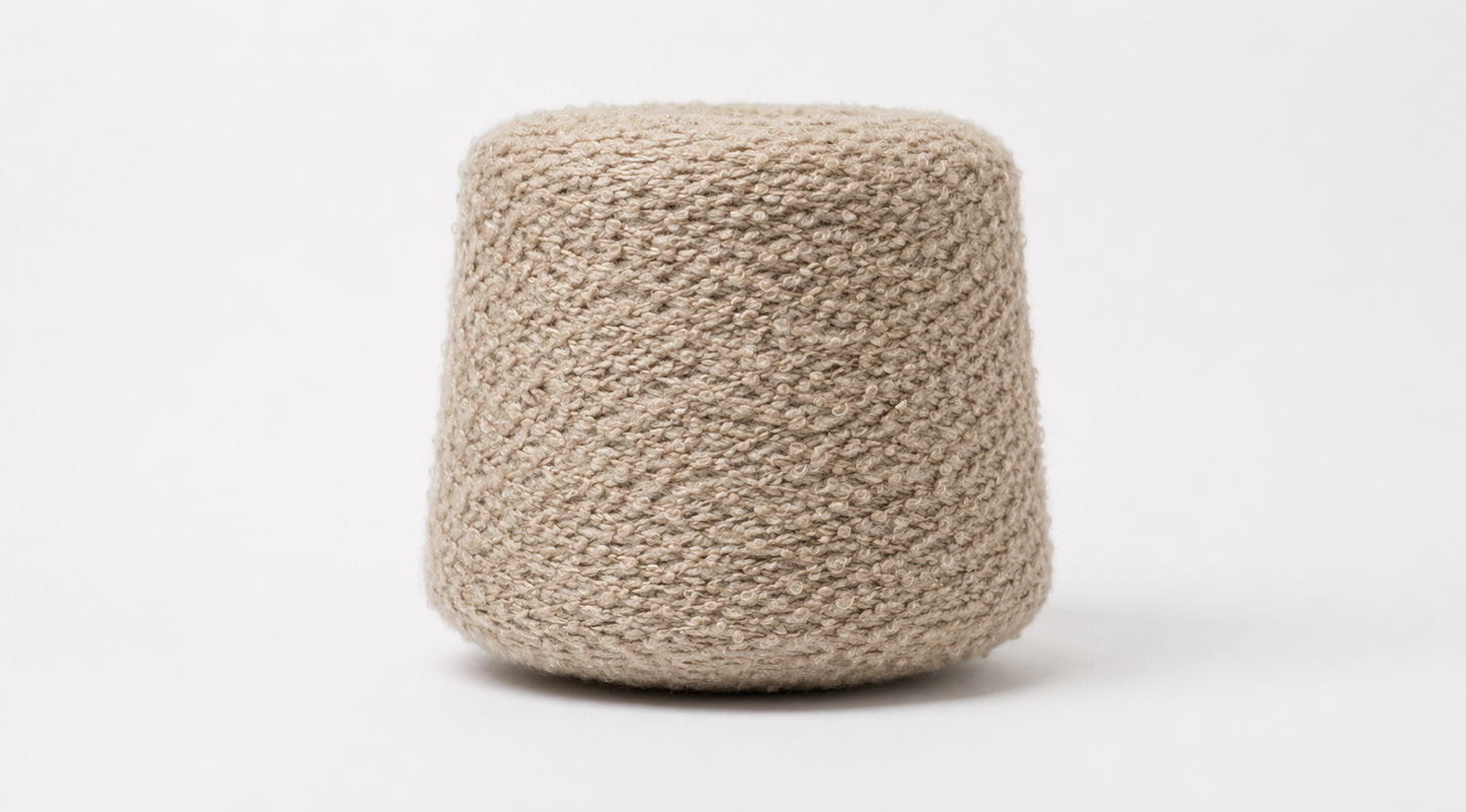 Bouclé Yarn Nm 2400 – Wool Alpaca Blend