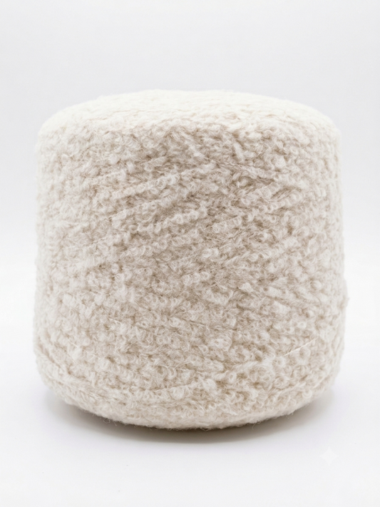 Bouclé Yarn Nm 2400 – Wool Alpaca Blend (Pack of 6 cones)
